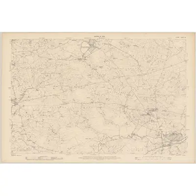 1906 Map of Tyrone - Sheet 36, 1909 Print