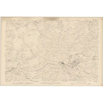 1907 Map of Tyrone - Sheet 37, 1909 Print