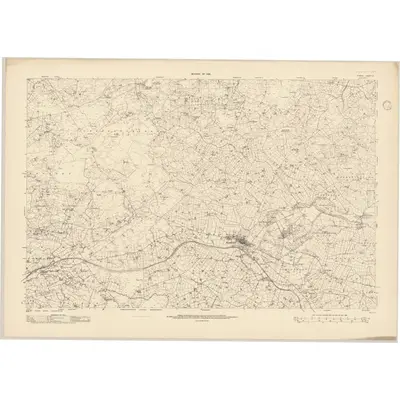 1936 Map of Tyrone - Sheet 37, 1945 Print
