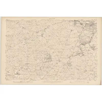 1907 Map of Tyrone - Sheet 38, 1909 Print