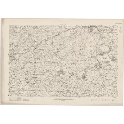1935 Map of Tyrone - Sheet 38, 1942 Print