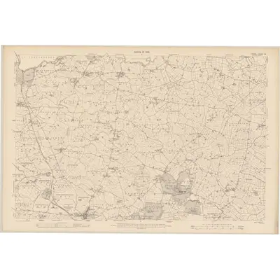 1906 Map of Tyrone - Sheet 39, 1909 Print