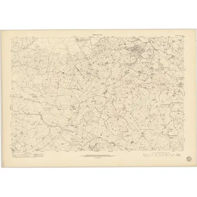 1938 Map of Tyrone - Sheet 42, 1950 Print