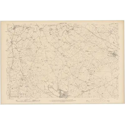 1906 Map of Tyrone - Sheet 43, 1908 Print