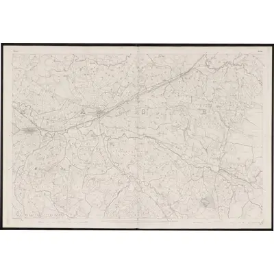 1834 Map of Tyrone - Sheet 44, 1863 Print