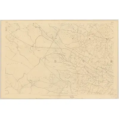 1834 Map of Tyrone - Sheet 45, 1837 Print