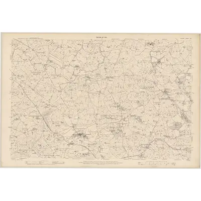 1907 Map of Tyrone - Sheet 46, 1910 Print