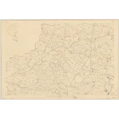 1833 Map of Tyrone - Sheet 49 [with inset 49A], 1837 Print