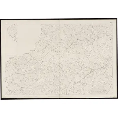 1833 Map of Tyrone - Sheet 49 [with inset 49A], 1862 Print