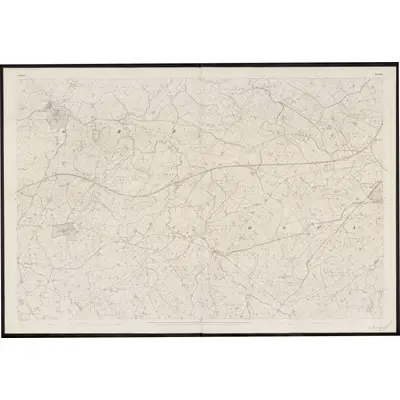1833 Map of Tyrone - Sheet 50, 1860 Print