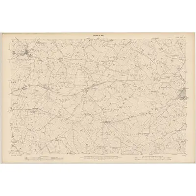 1906 Map of Tyrone - Sheet 50, 1908 Print