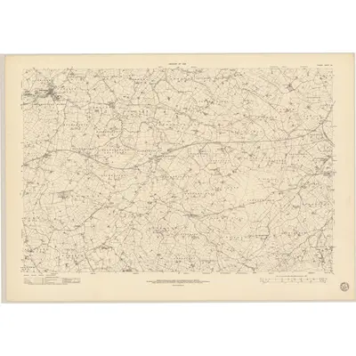 1938 Map of Tyrone - Sheet 50, 1950 Print