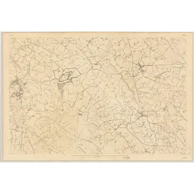 1834 Map of Tyrone - Sheet 51, 1837 Print