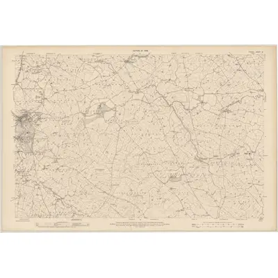 1906 Map of Tyrone - Sheet 51, 1908 Print