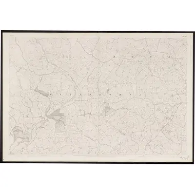 1834 Map of Tyrone - Sheet 53, 1862 Print