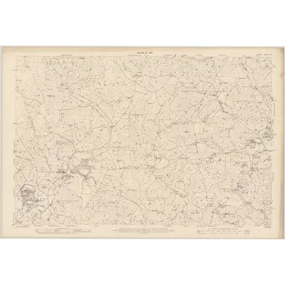 1907 Map of Tyrone - Sheet 53, 1910 Print