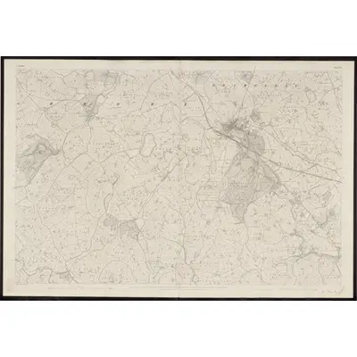 1833 Map of Tyrone - Sheet 54, 1863 Print