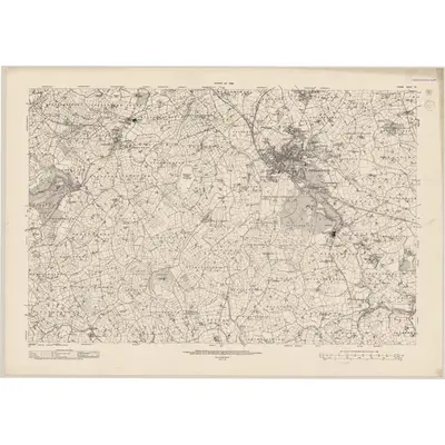 1935 Map of Tyrone - Sheet 54, 1942 Print