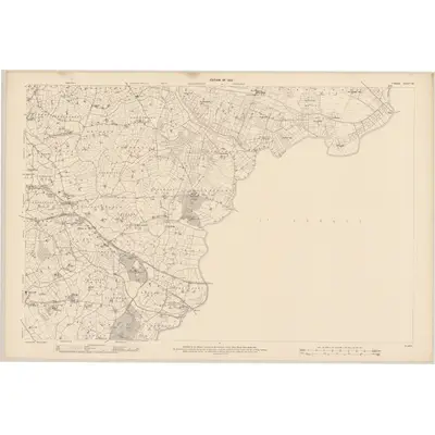 1907 Map of Tyrone - Sheet 55, 1910 Print