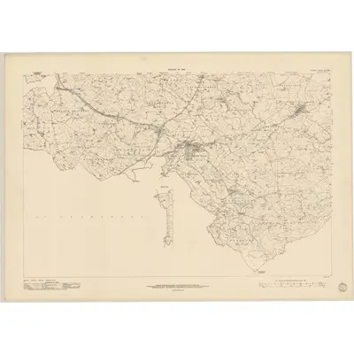 1939 Map of Tyrone - Sheet 56 & 56A, 1951 Print