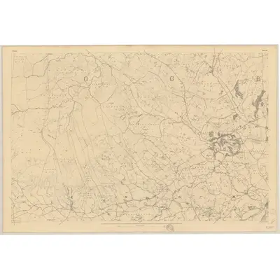 1833 Map of Tyrone - Sheet 58, 1837 Print