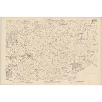 1907 Map of Tyrone - Sheet 59, 1909 Print
