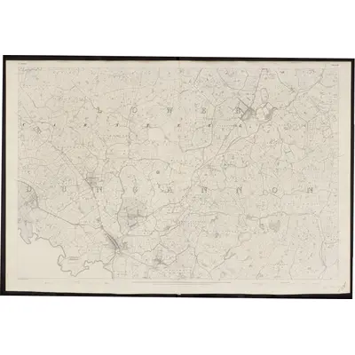 1834 Map of Tyrone - Sheet 60, 1863 Print