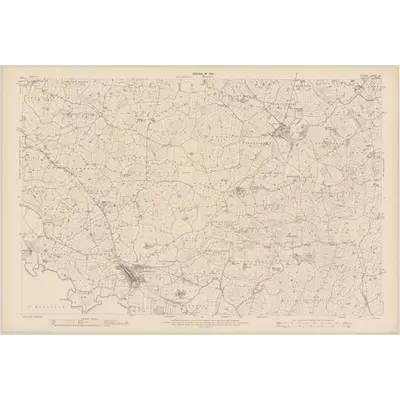 1907 Map of Tyrone - Sheet 60, 1910 Print