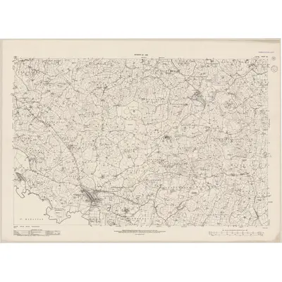 1936 Map of Tyrone - Sheet 60, 1943 Print