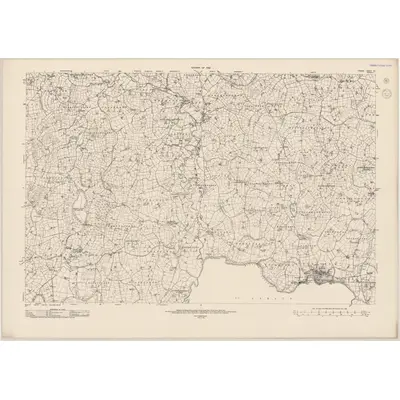 1935 Map of Tyrone - Sheet 61, 1942 Print