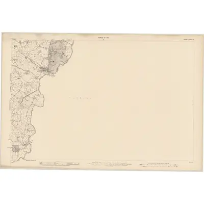1907 Map of Tyrone - Sheet 62 [with extension], 1910 Print