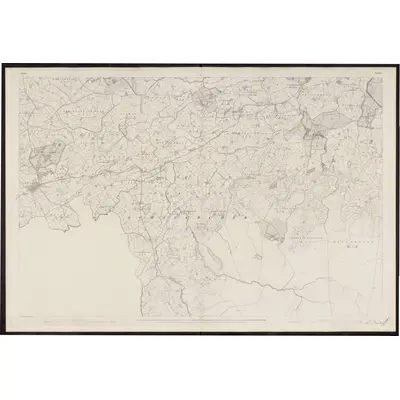 1833 Map of Tyrone - Sheet 64, 1863 Print