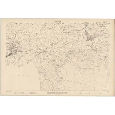 1907 Map of Tyrone - Sheet 64, 1909 Print