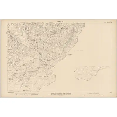 1908 Map of Tyrone - Sheet 65 & 69, 1909 Print