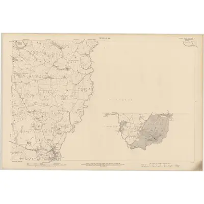 1907 Map of Tyrone - Sheet 67 & 70 & 71, 1910 Print