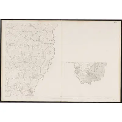 1834 Map of Tyrone - Sheet 67 [with inset 70 and 71], 1862 Print