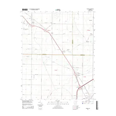 2014 Map of Tyronza, 2014 Print