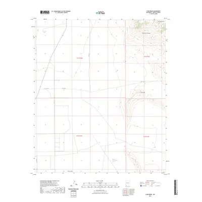 2023 Map of U Bar Ridge, 2023 Print
