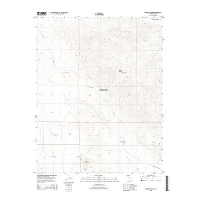2015 Map of Ubehebe Crater, 2015 Print