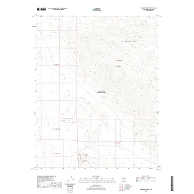 2018 Map of Ubehebe Crater, 2018 Print