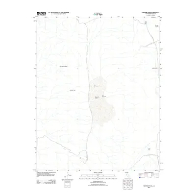 2012 Map of Ubehebe Peak, 2012 Print