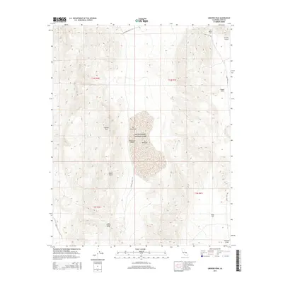 2015 Map of Ubehebe Peak, 2015 Print