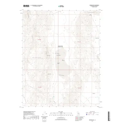 2018 Map of Ubehebe Peak, 2018 Print