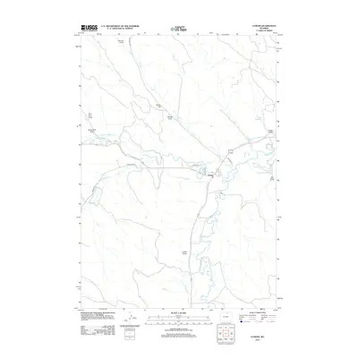 2012 Map of Ucross, 2012 Print