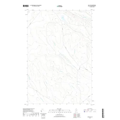 2018 Map of Ugh Lake, 2018 Print