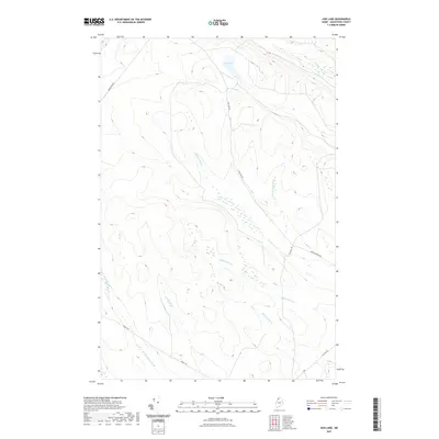 2021 Map of Ugh Lake, 2021 Print