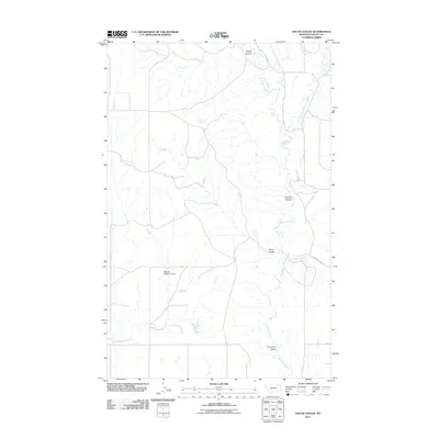 2011 Map of Uhlan Coulee, 2011 Print