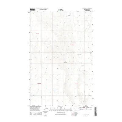 2014 Map of Uhlan Coulee, 2014 Print