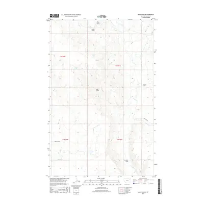 2017 Map of Uhlan Coulee, 2017 Print