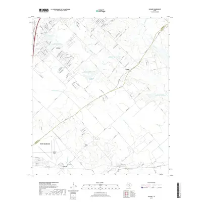 2019 Map of Uhland, 2019 Print